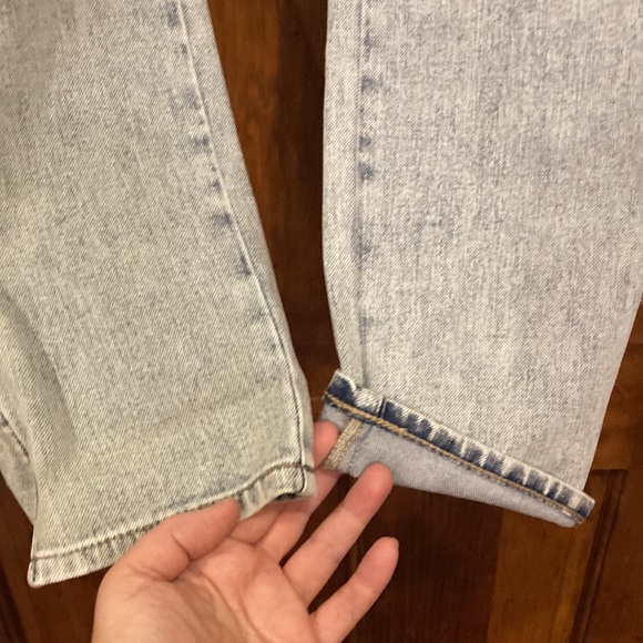 NWT Size 0 Long High Rise Sculpt Straight Leg - Acid Wash Look (ABBA) - Picture 4 of 12